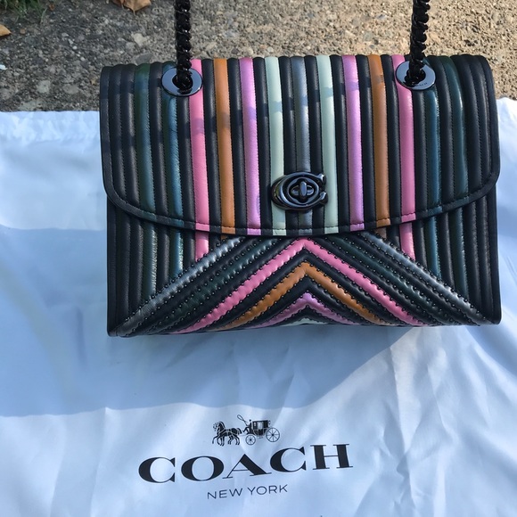 NWT Coach Colorblock Quilted Parker #26848 - Picture 4 of 7